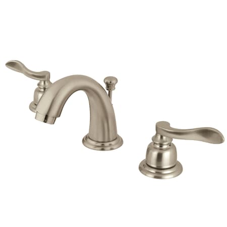 Kingston Brass KB8918NFL NuWave French Widespread Bathroom Faucet, Brushed Nickel KB8918NFL
